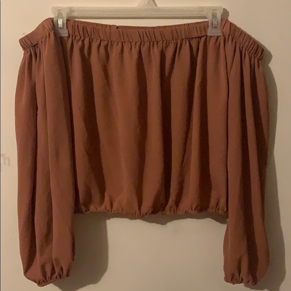 Off the shoulder crop top